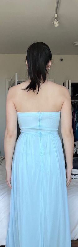 Windsor Blue Size 4 Strapless A-line Dress on Queenly