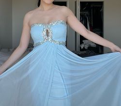 Windsor Blue Size 4 Strapless A-line Dress on Queenly