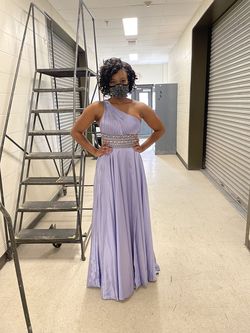 Sherri Hill Purple Size 6 A-line Dress on Queenly