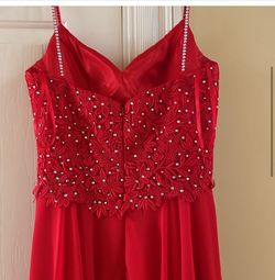 Johnathan Kayne Red Size 6 50 Off Straight Dress on Queenly