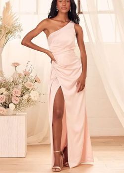 Lulus Pink Size 0 Wedding Guest Side slit Dress on Queenly