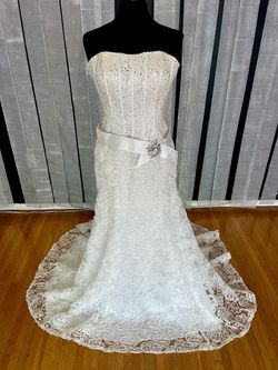 Tony Bowls White Size 6 Jersey Strapless 70 Off Mermaid Dress on Queenly