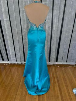 Blue Size 4 Side slit Dress on Queenly