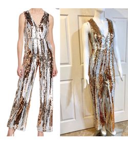 Aidan couture Gold Size 0 Fun Fashion Free Shipping 50 Off Pageant Jumpsuit Dress on Queenly