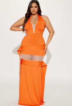 Orange Size 4 Mermaid Dress on Queenly
