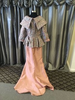Style 1911m9322 Terani Pink Size 14 Floor Length 50 Off Mermaid Dress on Queenly