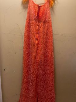 Orange Size 18 Mermaid Dress on Queenly