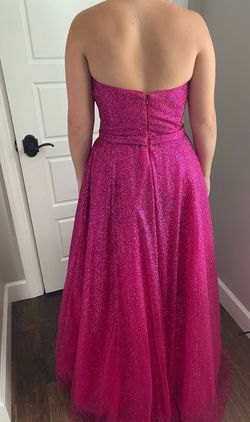 Jovani Pink Size 6 Strapless Floor Length Pageant Ball gown on Queenly