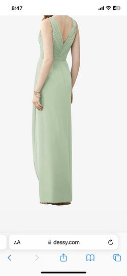 Dessy Green Size 24 Tulle A-line Dress on Queenly