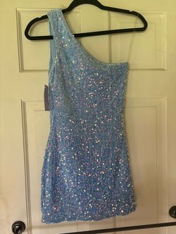 Blue Size 4 Cocktail Dress on Queenly