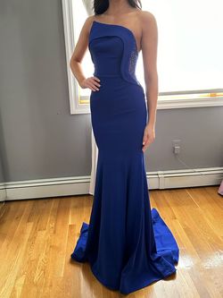 Jasz Couture Blue Size 0 Prom Pageant Mermaid Dress on Queenly