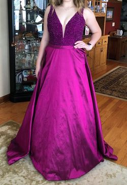 Jovani Pink Size 12 Pageant A-line Dress on Queenly
