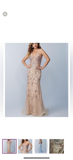 Splash Nude Size 6 Quinceanera Straight Dress on Queenly