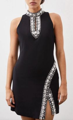 Karen Millen Black Size 4 Mini Halter Cocktail Dress on Queenly