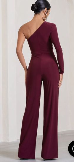 Red Size 4 Jumpsuit Dress on Queenly