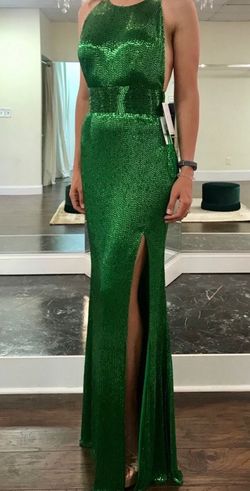 Ashley Lauren Green Size 4 50 Off Side slit Dress on Queenly