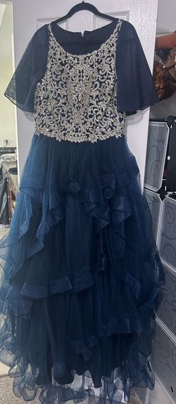 Blue Size 12 Ball gown on Queenly