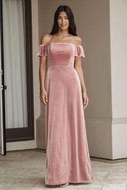 Style 43020 Jasmine Pink Size 8 50 Off Bridesmaid Wedding Guest A-line Dress on Queenly