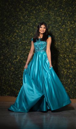Sherri Hill Blue Size 00 Free Shipping Pageant Ball gown on Queenly