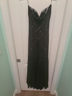 Cache Black Tie Size 14 Straight Dress on Queenly
