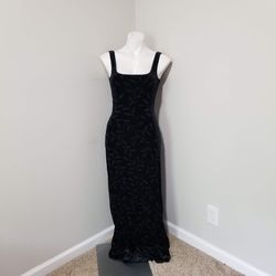 Style (Sz S, Vintage) Cach Black Size 4 Jersey Vintage Floor Length A-line Dress on Queenly