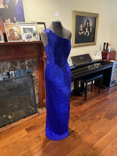 Aleta Blue Size 8 50 Off Side slit Dress on Queenly