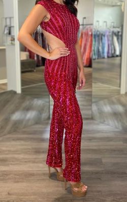 Ashley Lauren Multicolor Size 4 Floor Length Jersey Pageant Jumpsuit Dress on Queenly