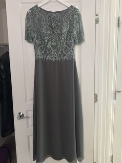 JJs House Silver Size 6 Floor Length A-line Dress on Queenly