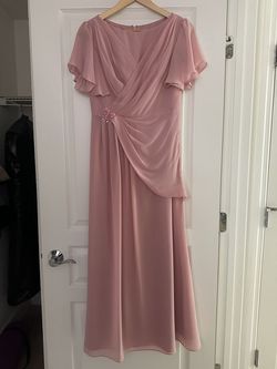 JJs House Pink Size 6 Military Floor Length A-line Dress on Queenly