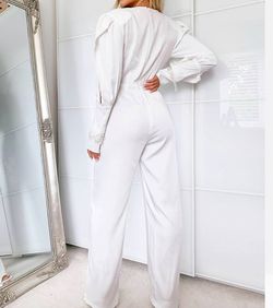 Lashes of London White Size 4 Interview Pageant Jumpsuit Dress on Queenly