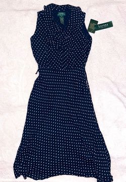 Ralph Lauren Blue Size 4 Tulle Wedding Guest Vintage A-line Dress on Queenly