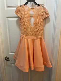 Orange Size 8 Cocktail Dress on Queenly