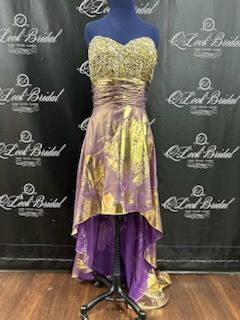 Gold Size 14 Cocktail Dress on Queenly