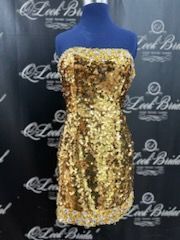 Gold Size 8 Cocktail Dress on Queenly