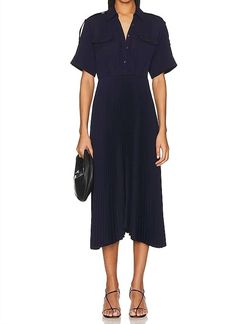 Style 1-1167593395-649 A.L.C. Blue Size 2 Pockets Polyester Navy Cocktail Dress on Queenly