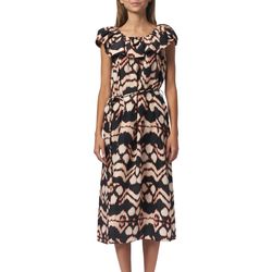 Style 1-1224367265-1901 Ulla Johnson Black Size 6 Wednesday Belt Pockets Boat Neck Cocktail Dress on Queenly