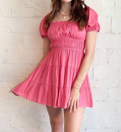 Style 1-1404788481-149 Sky to Moon Pink Size 12 Sorority Polyester Plus Size Cocktail Dress on Queenly