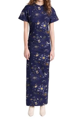 Style 1-2041303662-70 CHUFY Blue Size 0 1-2041303662-70 Floor Length Navy Straight Dress on Queenly