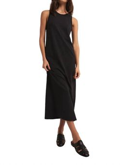 Style 1-3282356645-149 Z Supply Black Size 12 Free Shipping High Neck Jersey Cocktail Dress on Queenly