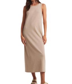 Style 1-3296726470-1691 Z Supply Nude Size 16 High Neck Jersey Plus Size Cocktail Dress on Queenly