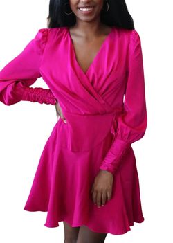 Style 1-3415713339-892 THML Pink Size 8 Long Sleeve Cocktail Dress on Queenly