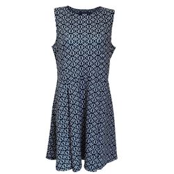 Style 1-358488279-1691 Katherine Way Blue Size 16 50 Off Pockets Boat Neck Navy Cocktail Dress on Queenly