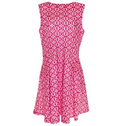 Style 1-3702541769-149 Katherine Way Pink Size 12 Pockets Sorority Boat Neck Cocktail Dress on Queenly