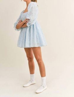 Style 1-3708990171-149 MABLE Blue Size 12 Mini Summer Cocktail Dress on Queenly