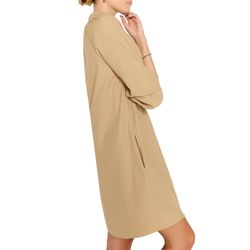 Style 1-4155471700-70 Brochu Walker Brown Size 0 Tall Height Polyester Pockets Cocktail Dress on Queenly