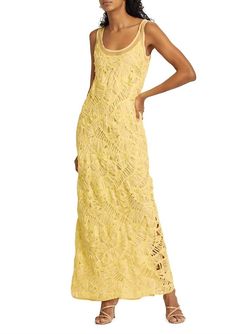 Style 1-59679310-1901 JONATHAN SIMKHAI Yellow Size 6 Straight Dress on Queenly