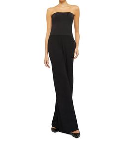 Style 1-703114762-74 Wolford Black Size 4 Bustier Pockets Jumpsuit Dress on Queenly