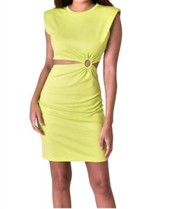 Style 1-119737034-149 Fore Collection Green Size 12 Casual Polyester High Neck Cocktail Dress on Queenly