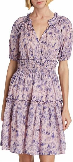 Style 1-1511663777-70 Rails Purple Size 0 Mini 1-1511663777-70 V Neck Cocktail Dress on Queenly