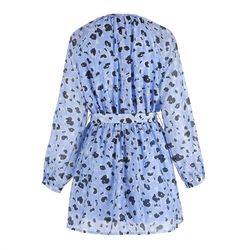 Style 1-1943448592-74 THE SHIRT Blue Size 4 Polyester Cocktail Dress on Queenly